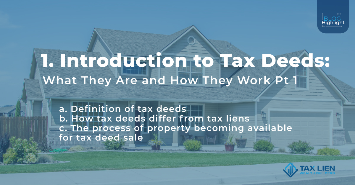 Introduction to Tax Deeds